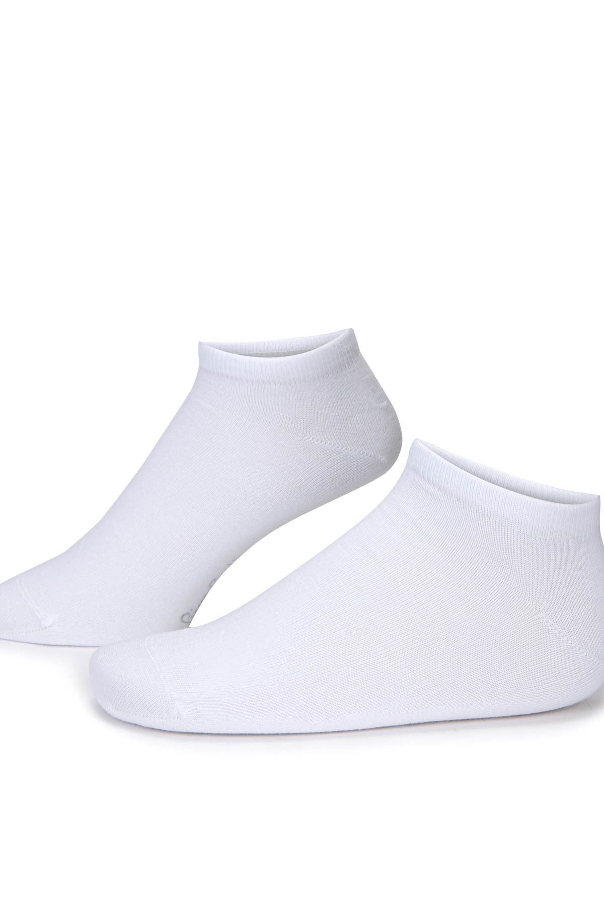  5 Adet Beyaz Erkek Patik Çorap (40-44)