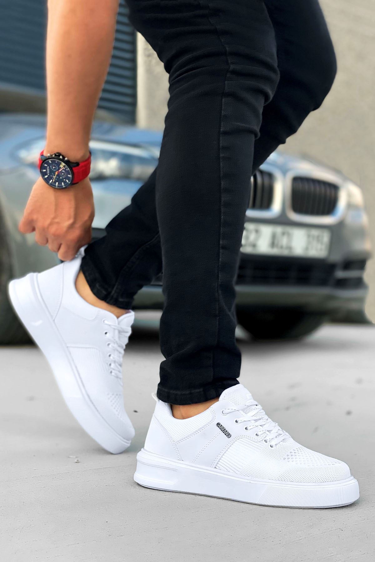 Beyaz Airfull Örme Triko Spor Ayakkabı