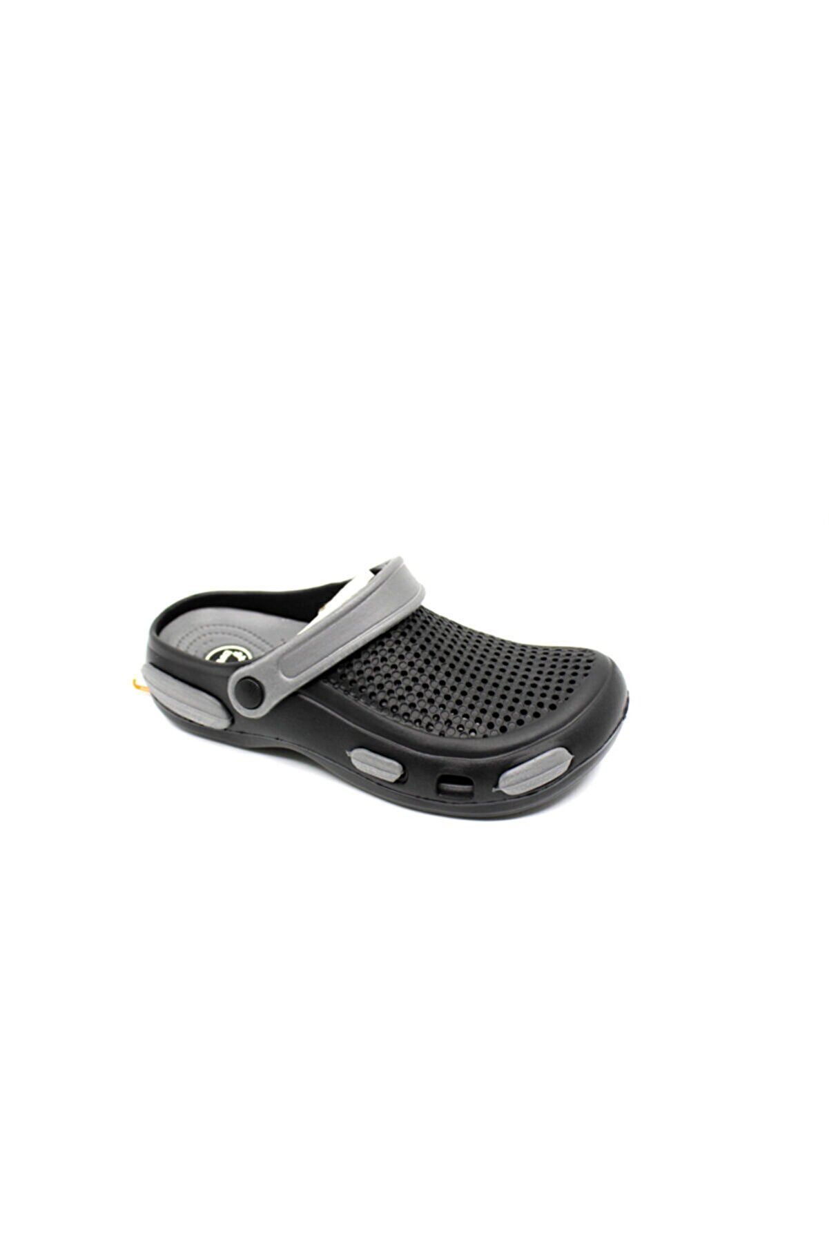 Siyah Füme Ortopedik Unisex Sandalet / Terlik