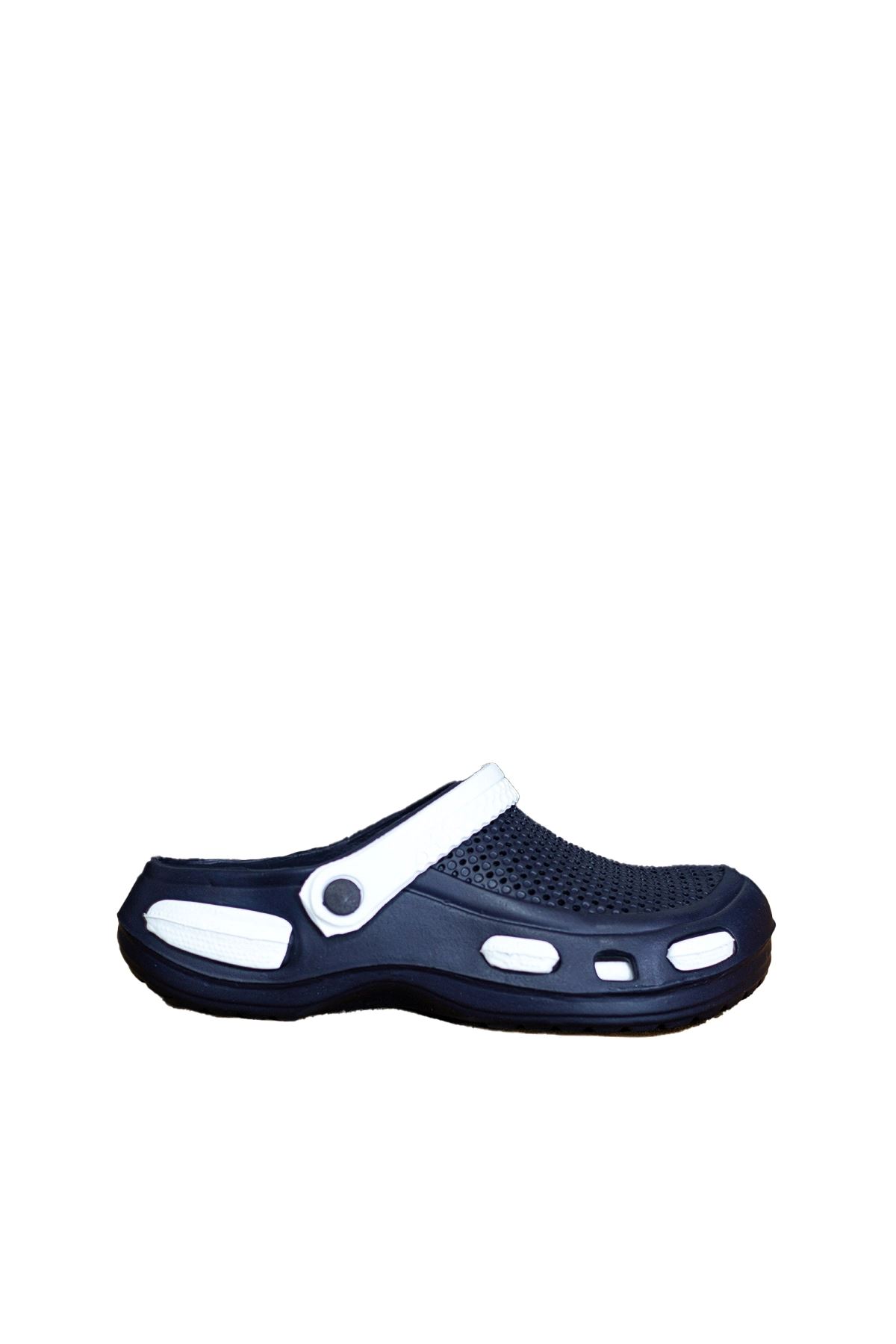 Lacivert Beyaz Ortopedik Unisex Sandalet / Terlik