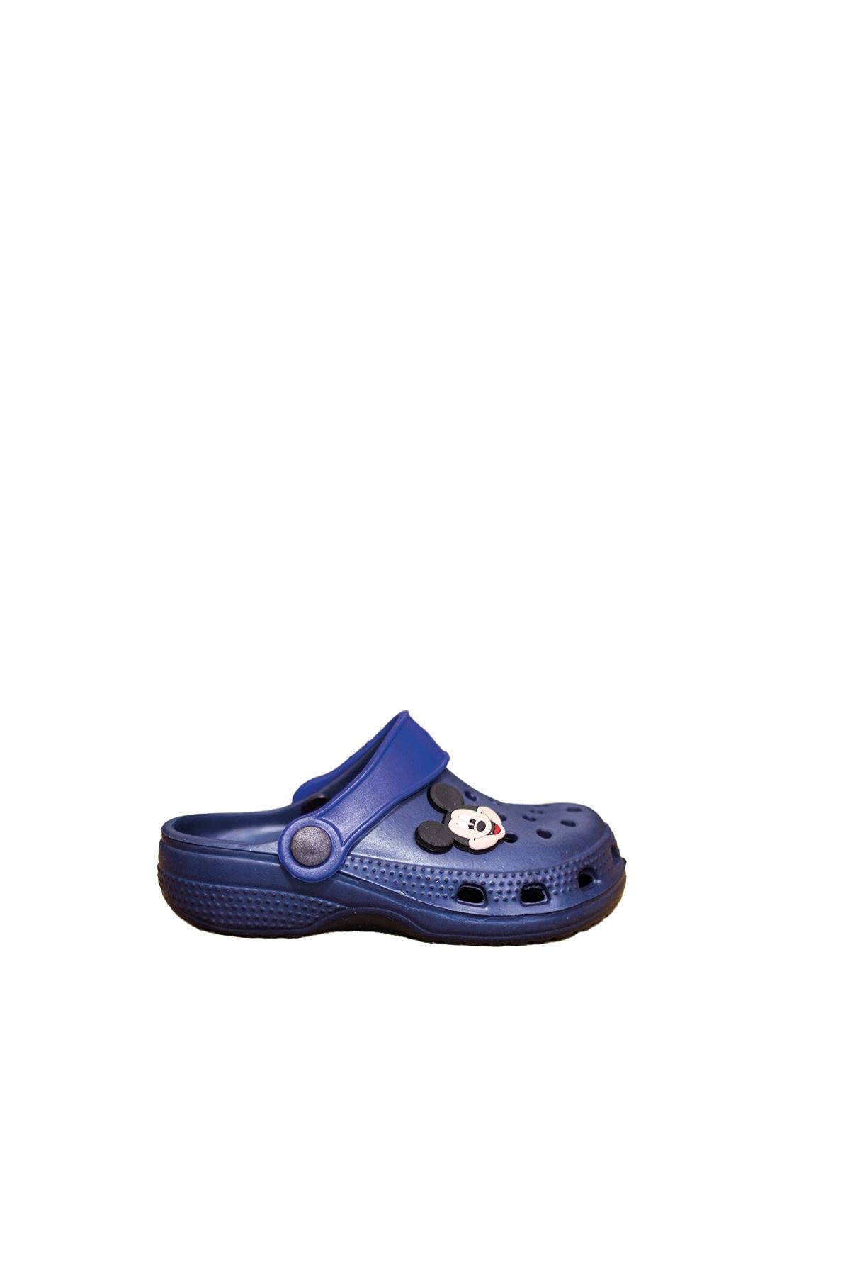 Lacivert Emojili Ortopedik Unisex Sandalet/Terlik