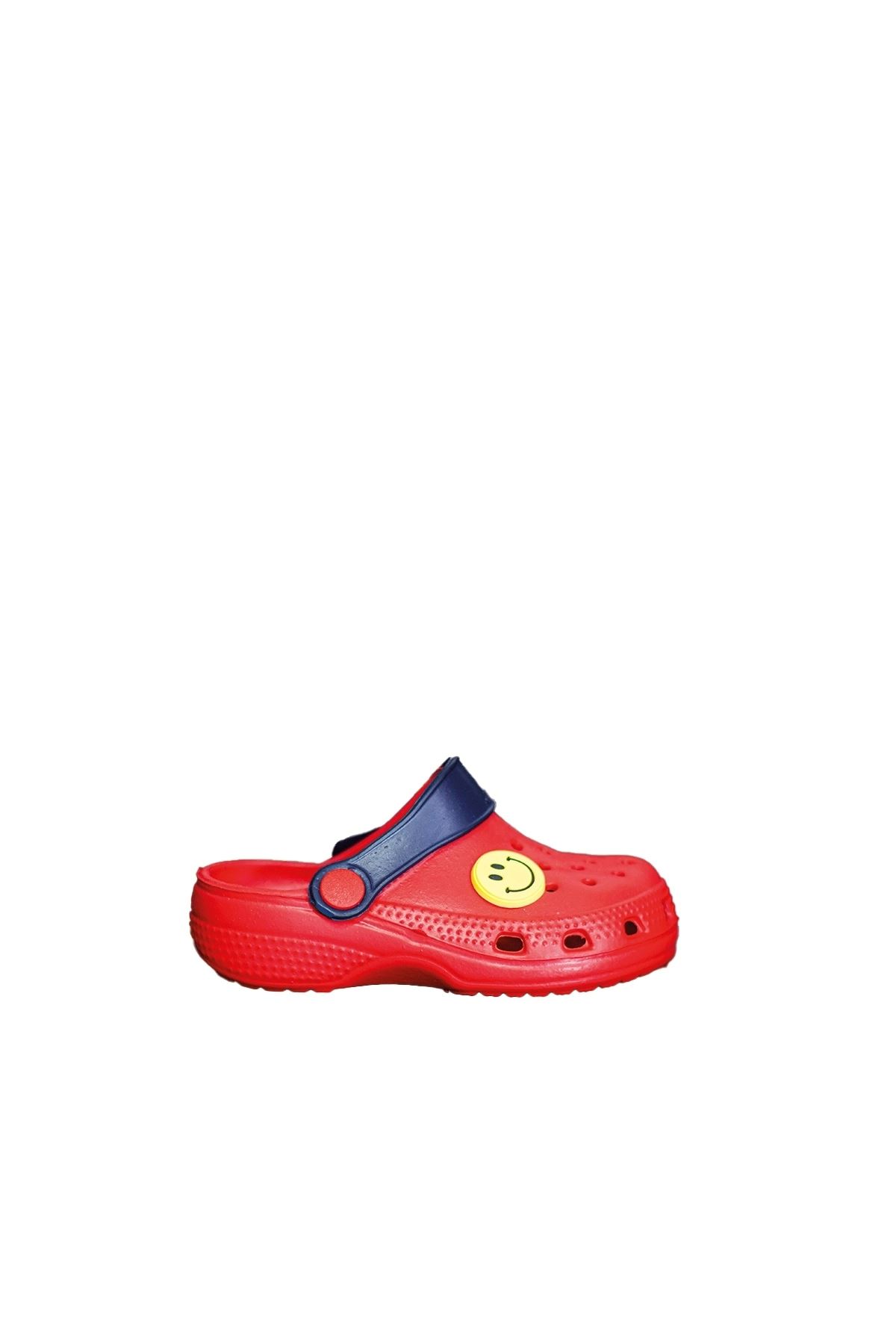 Kırmızı Emojili Ortopedik Unisex Sandalet/Terlik