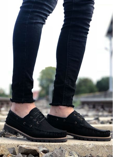 Bağcıklı Siyah Klasik Ayakkabı