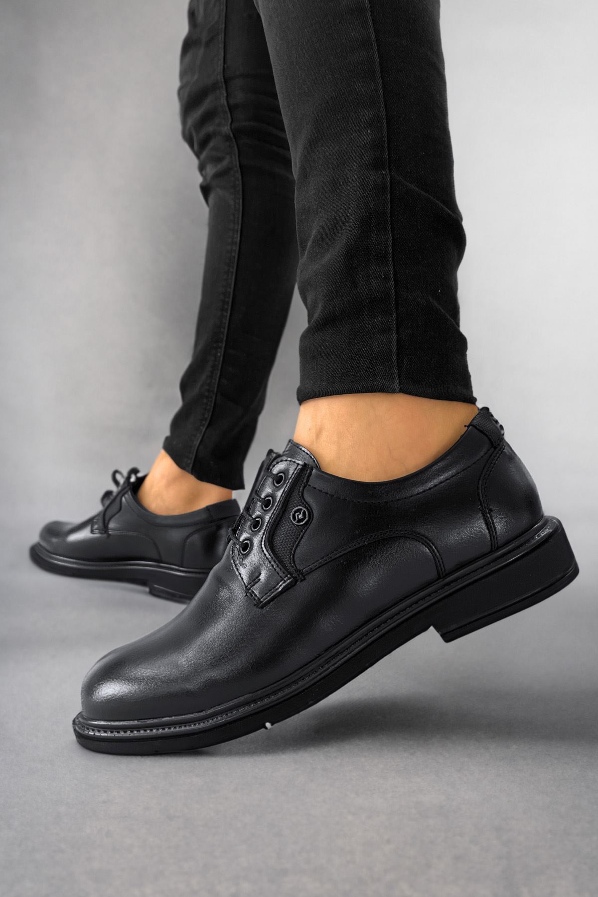 Siyah Cilt Erkek Klasik Ayakkabı