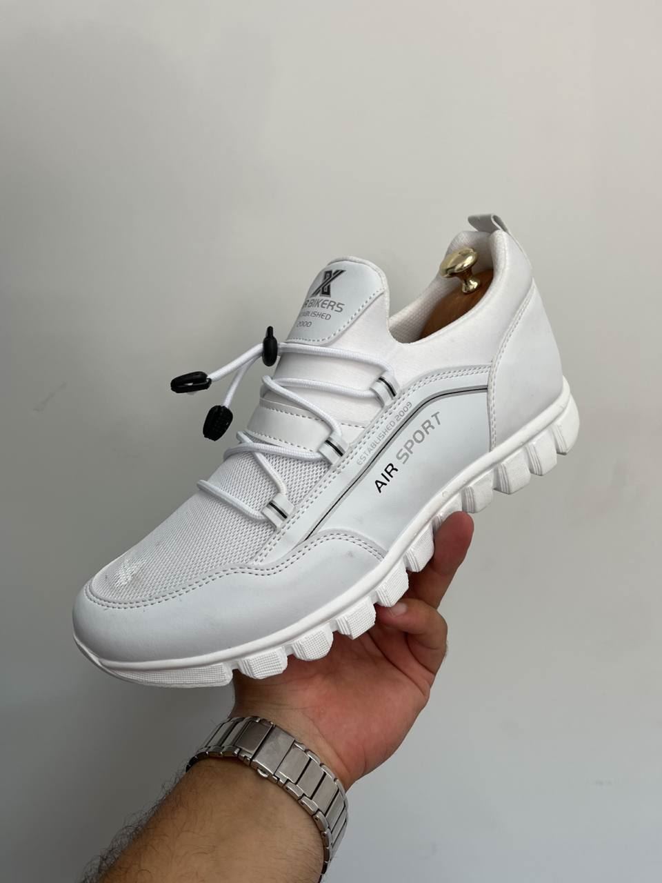 Beyaz Triko Hafif Erkek Spor Ayakkabı -42