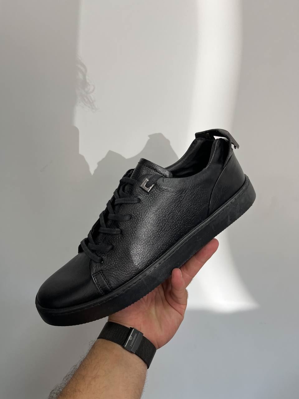 Bağcıklı Siyah Günlük Spor Erkek Ayakkabı -42N -