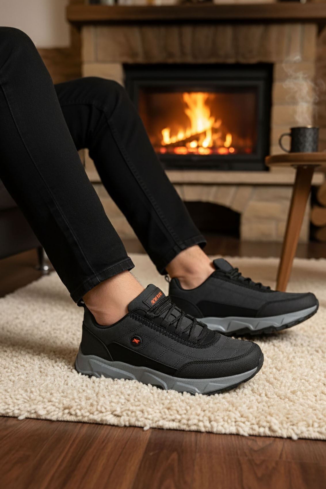 Füme Siyah Outdoor Trekking Erkek Ayakkabı