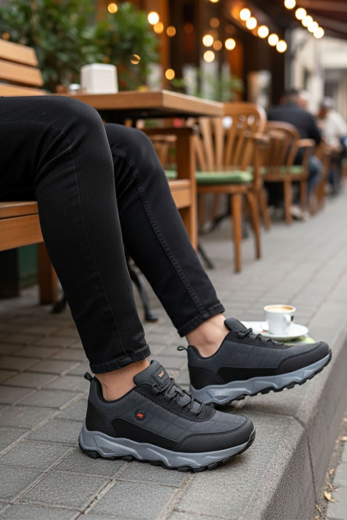 Füme Siyah Outdoor Trekking Erkek Ayakkabı