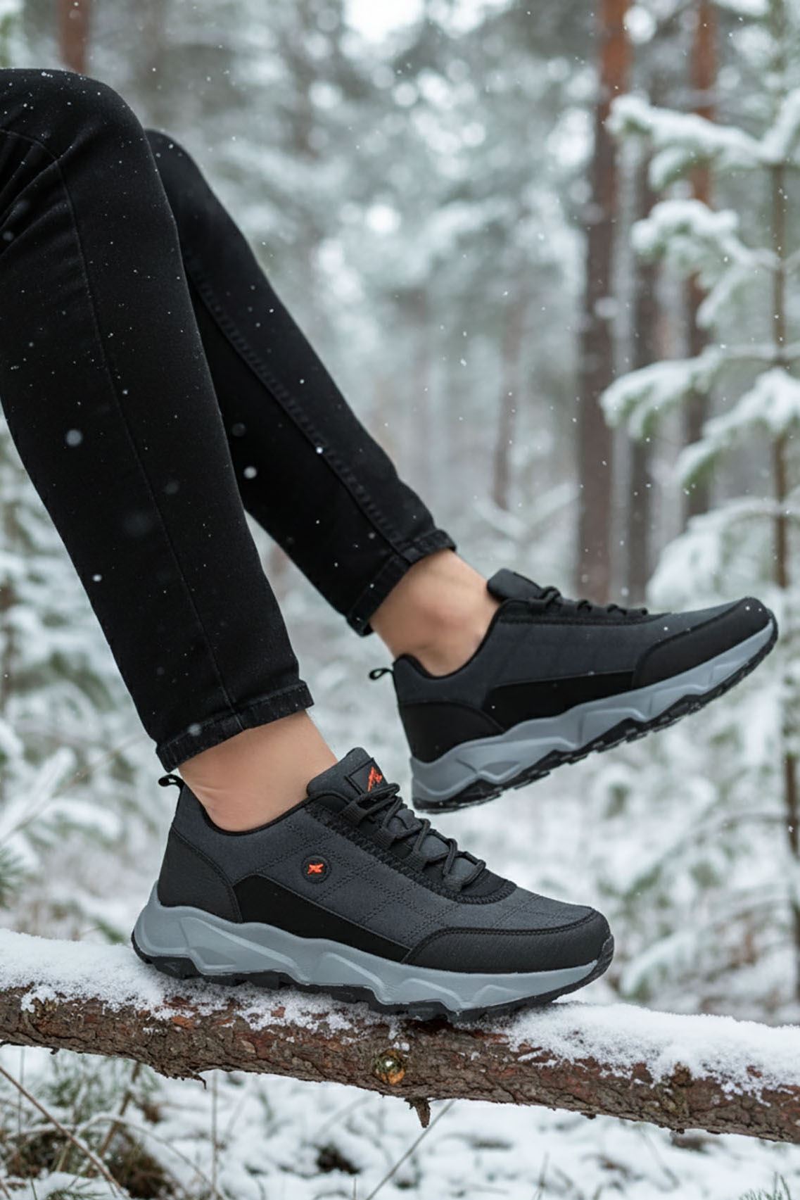 Füme Siyah Outdoor Trekking Erkek Ayakkabı