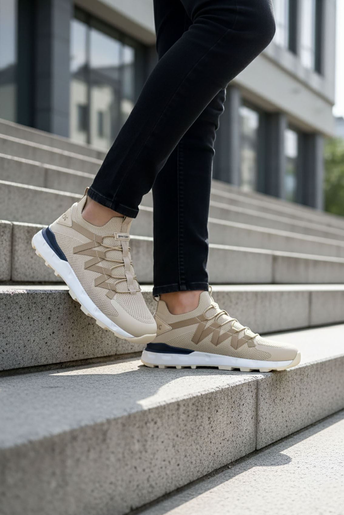 Bej Erkek Spor Ayakkabı