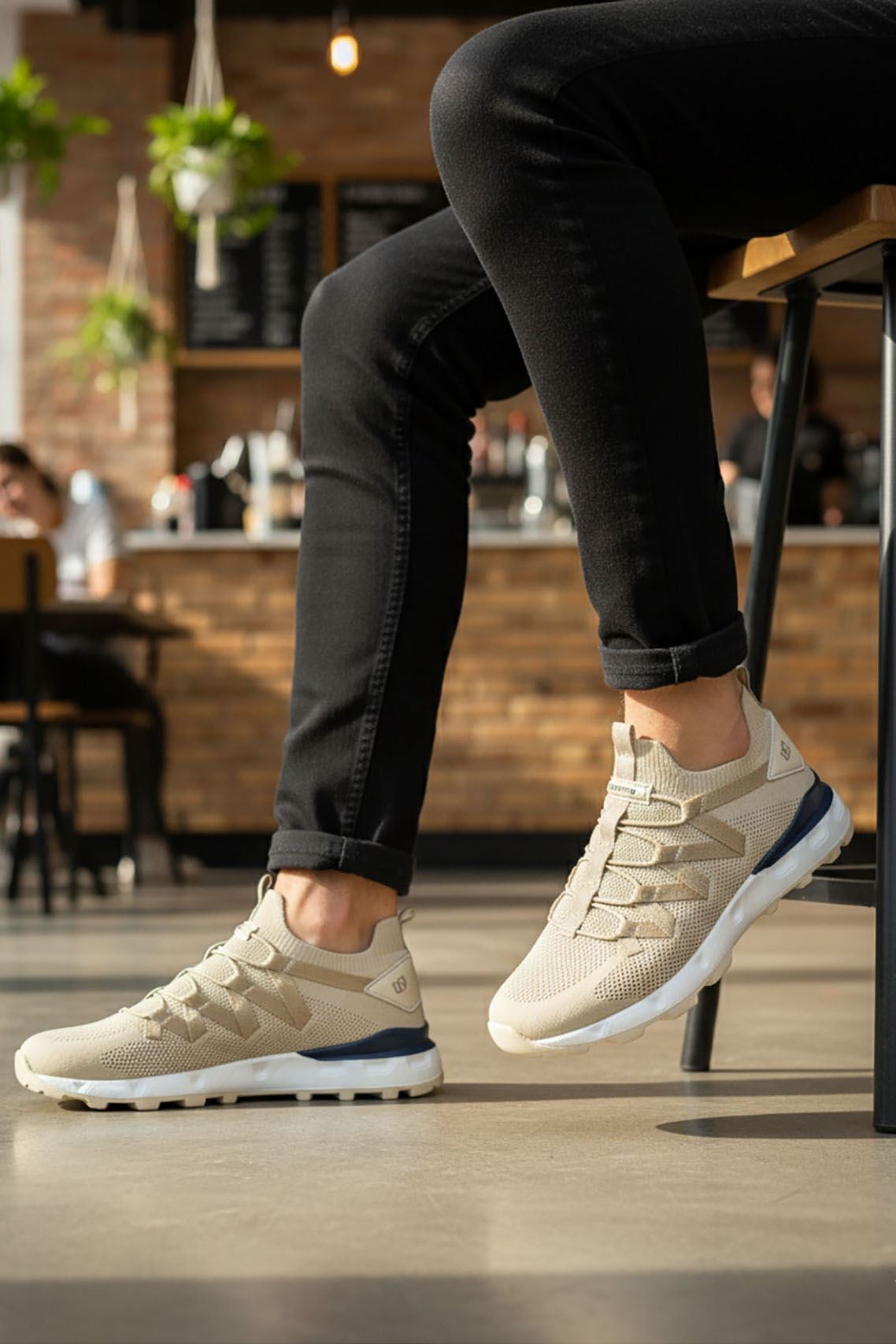 Bej Erkek Spor Ayakkabı