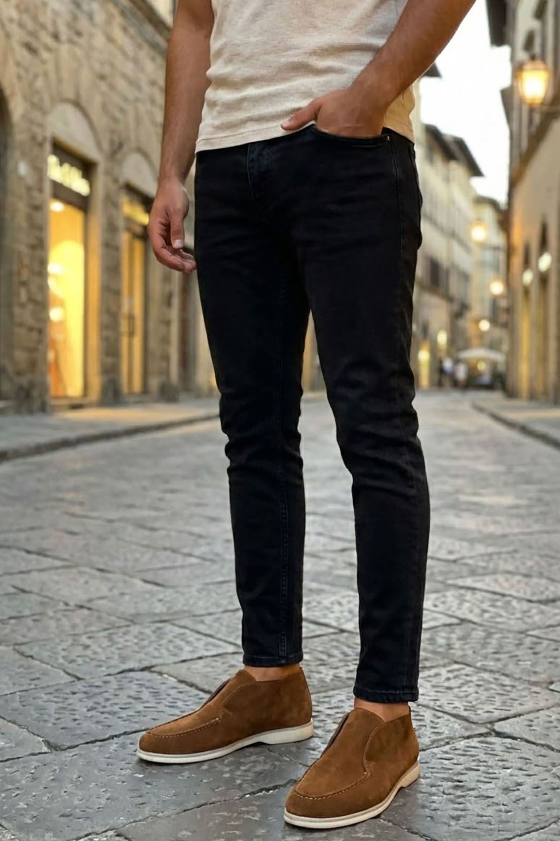 Taba Süet Kısa Hakiki Deri Klasik Bot