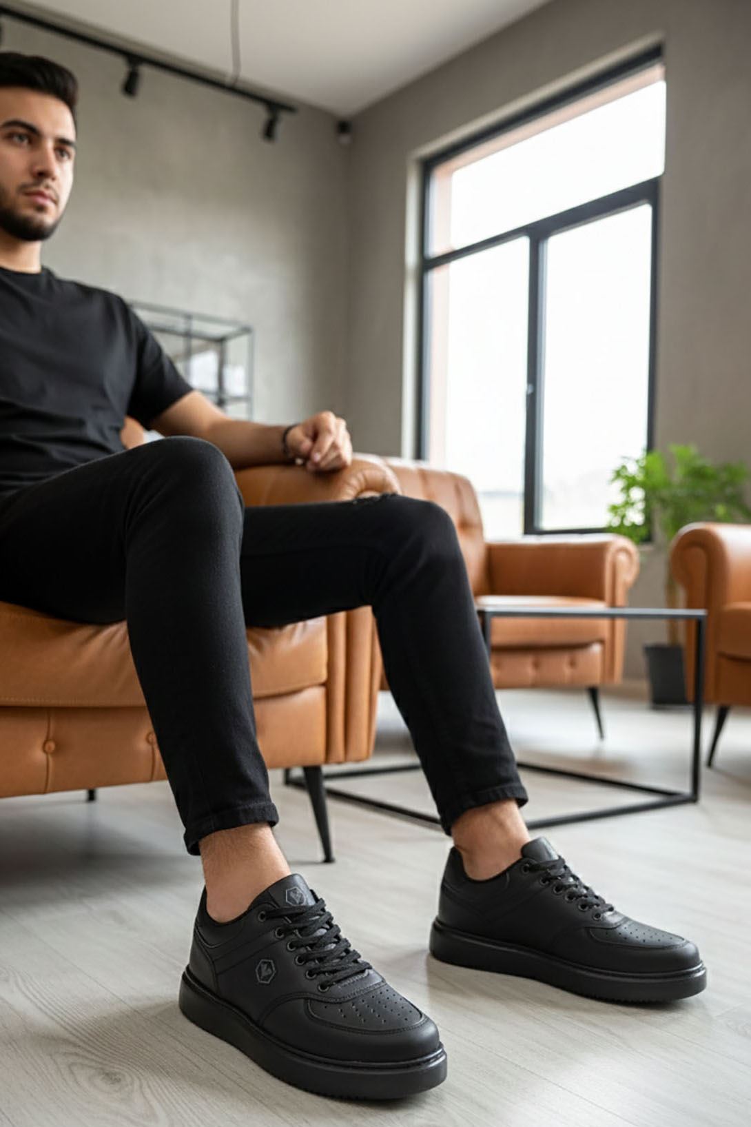 Siyah Erkek Spor Ayakkabı