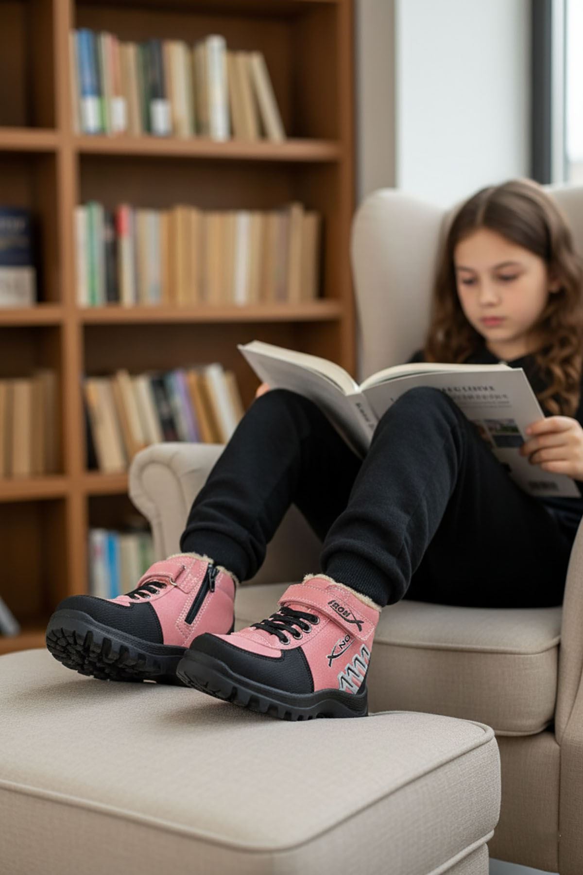 Pembe Unisex Çocuk Bot