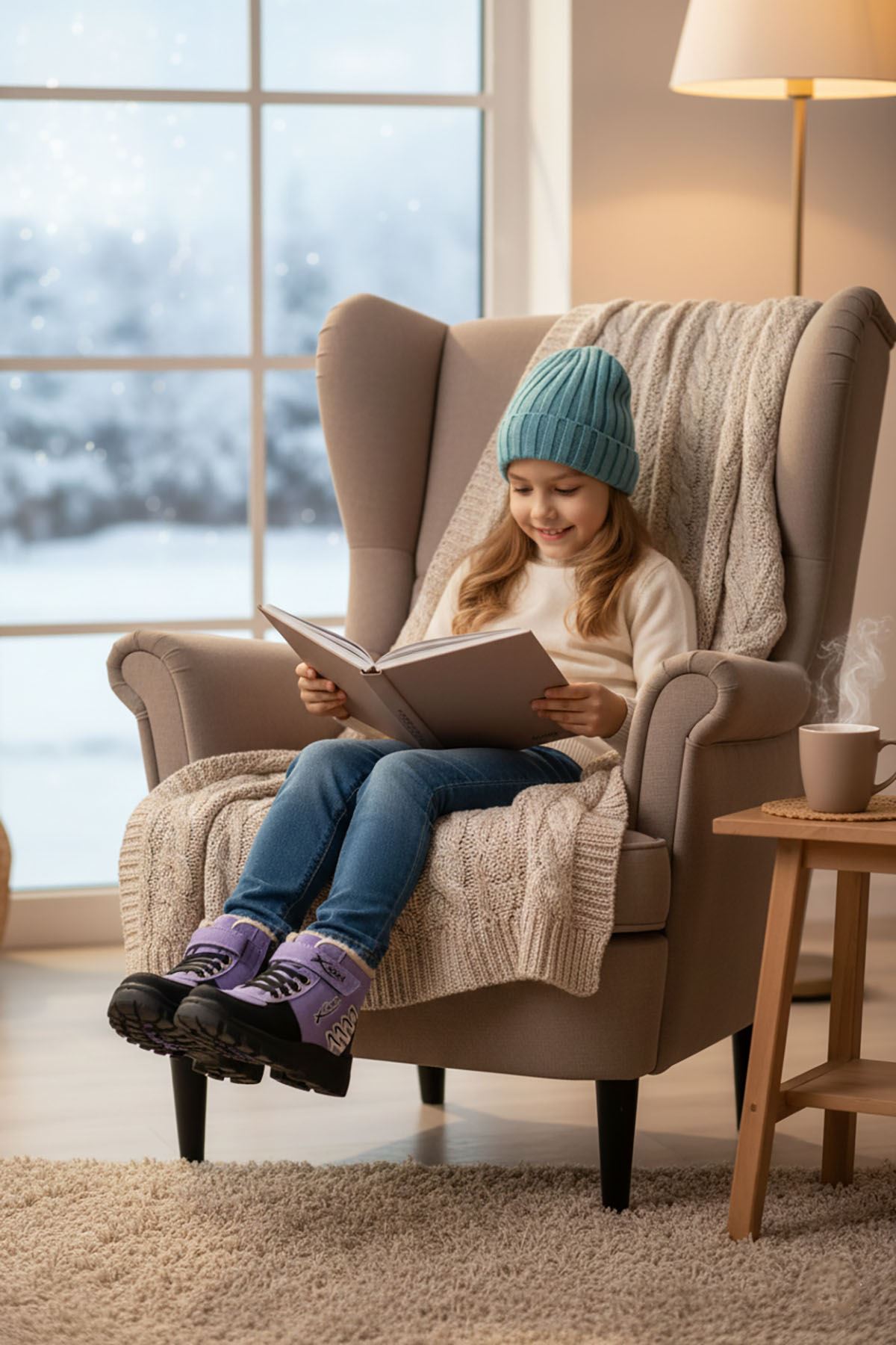 Mor Unisex Çocuk Bot 