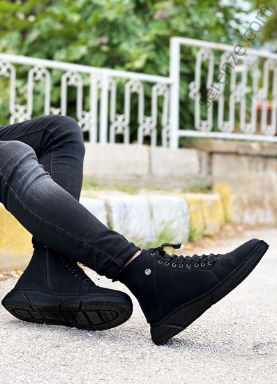 Siyah Lastikli Erkek Bot