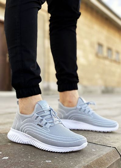 Gri Triko Spor Ayakkabı