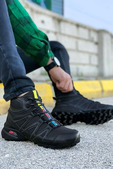 Siyah Outdoor Trekking Erkek Bot  -kapalı