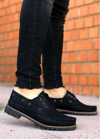 Bağcıklı Siyah Klasik Ayakkabı