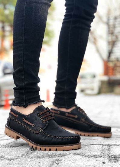 Bağcıklı Siyah Erkek Klasik Ayakkabı - 