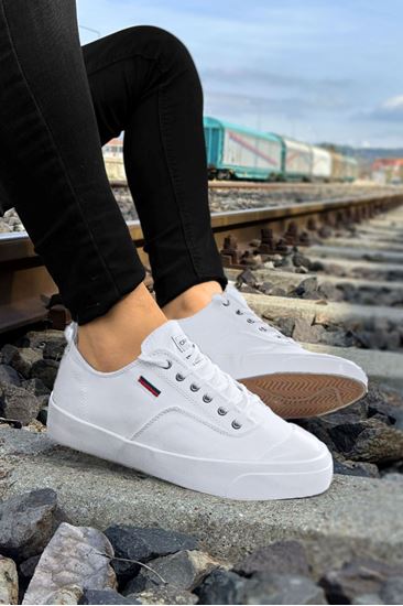 Beyaz Hoops Yazlık Erkek Spor Ayakkabı