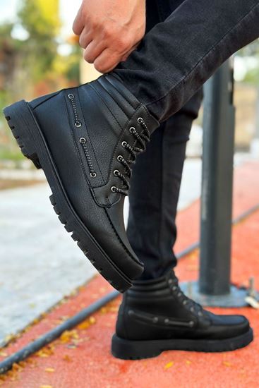 Siyah Retro Erkek Klasik Bot