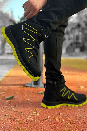 Siyah Sarı Street Erkek Outdoor Trekking Bot