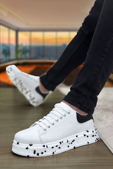 Beyaz Casual Dalmaçyalı Köpük Erkek Spor Ayakkabı