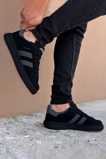 Siyah Campus Süet Erkek Spor Ayakkabı