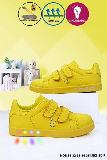 Sarı Colorfull Unisex Çocuk Ayakkabı