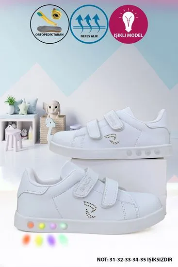 Beyaz Colorfull Unisex Çocuk Ayakkabı