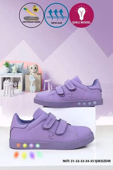 Lila Colorfull Unisex Çocuk Ayakkabı