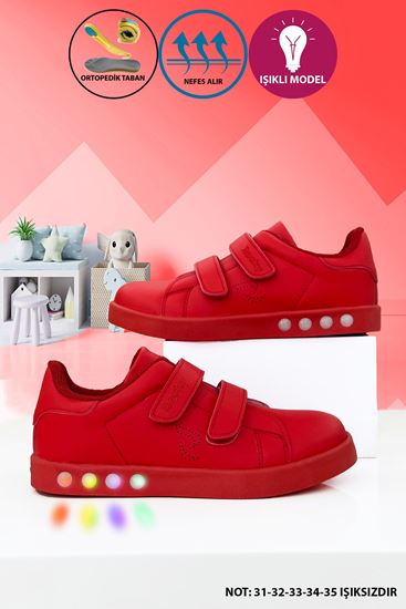 Kırmızı Colorfull Unisex Çocuk Ayakkabı