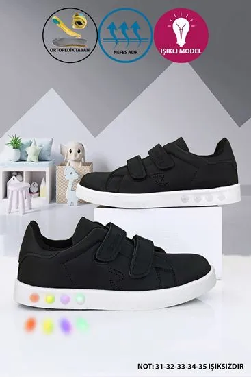 Siyah Beyaz Colorfull Unisex Çocuk Ayakkabı
