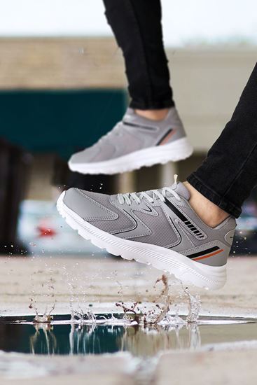 Gri Runner Erkek Spor Ayakkabı