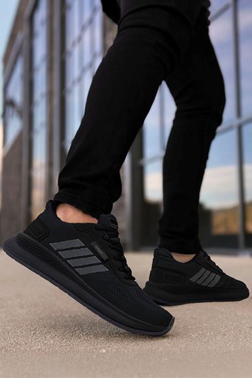 Siyah Füme Dunk Çizgili Erkek Spor Ayakkabı