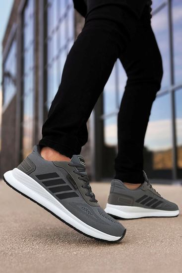 Füme Siyah Dunk Çizgili Erkek Spor Ayakkabı