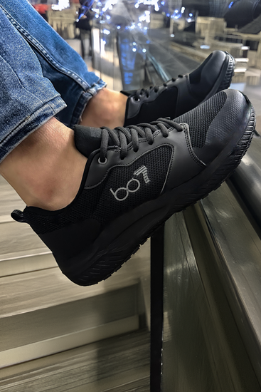 Siyah Handball Triko Ortopedik Erkek Ayakkabı