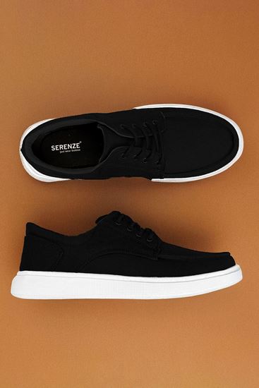 Siyah Beyaz Titan Erkek Ultra Hafif Erkek Spor Ayakkabı