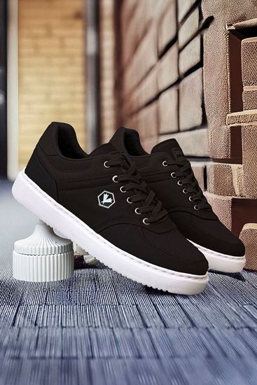 Siyah Beyaz Lamber Erkek Ultra Hafif Erkek Spor Ayakkabı