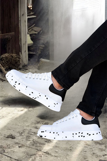 Beyaz Dalmaçyalı Star Erkek Spor Ayakkabı