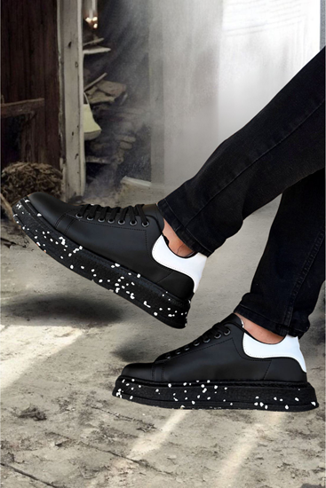 Siyah Dalmaçyalı Star Erkek Spor Ayakkabı