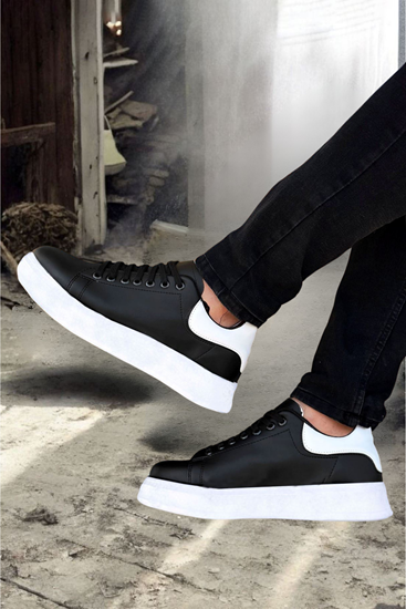 Siyah Beyaz Star Erkek Spor Ayakkabı