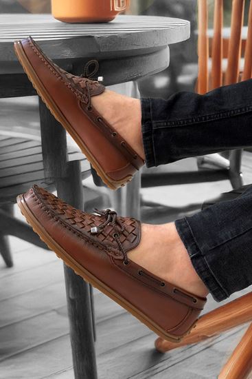 Kahve Hakiki Deri Erkek Klasik Ayakkabı