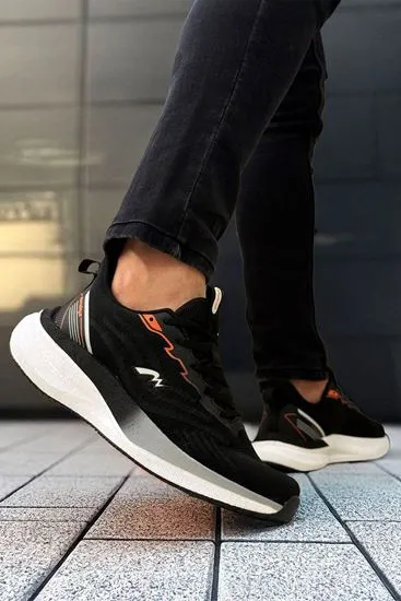 Siyah Füme Premium Erkek Spor Ayakkabı (Dar Kalıptır)