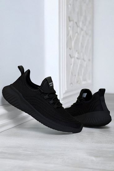 Siyah Triko Spor Ayakkabı