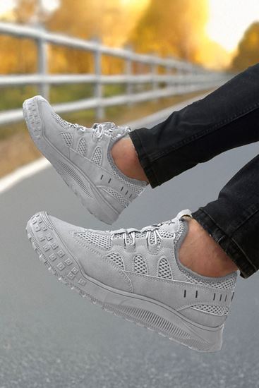 Gri Yazlık Trekking Erkek Spor Ayakkabı