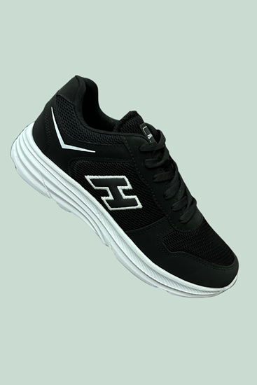 Siyah Beyaz Heleni Erkek Spor Ayakkabı
