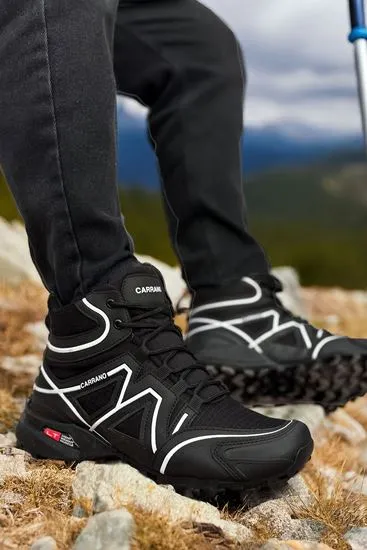 Siyah Beyaz Cross X Outdoor Trekking Erkek Bot