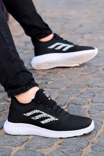 Siyah Beyaz Vice Erkek Spor Ayakkabı